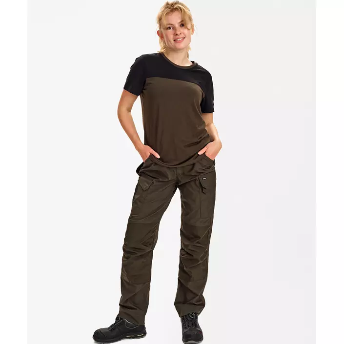 Engel Entire dame T-shirt, Forest Green/Black, large image number 2