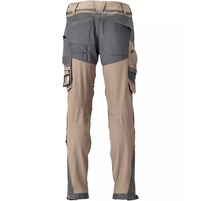 Mascot Customized work trousers full stretch, Dark sand/Stone grey, large image number 1