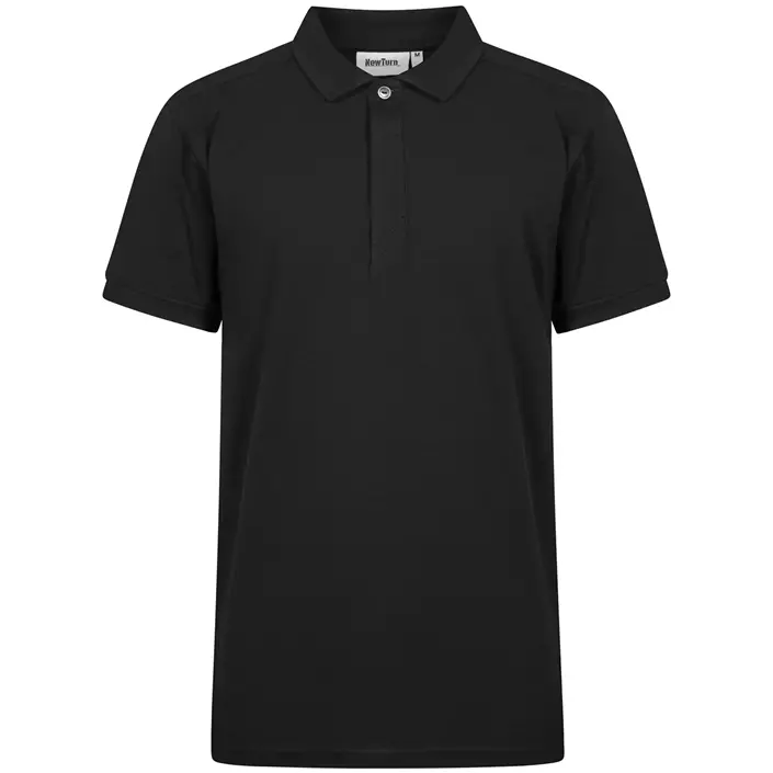NewTurn Luxury Stretch Polo T-skjorte, Svart, large image number 0