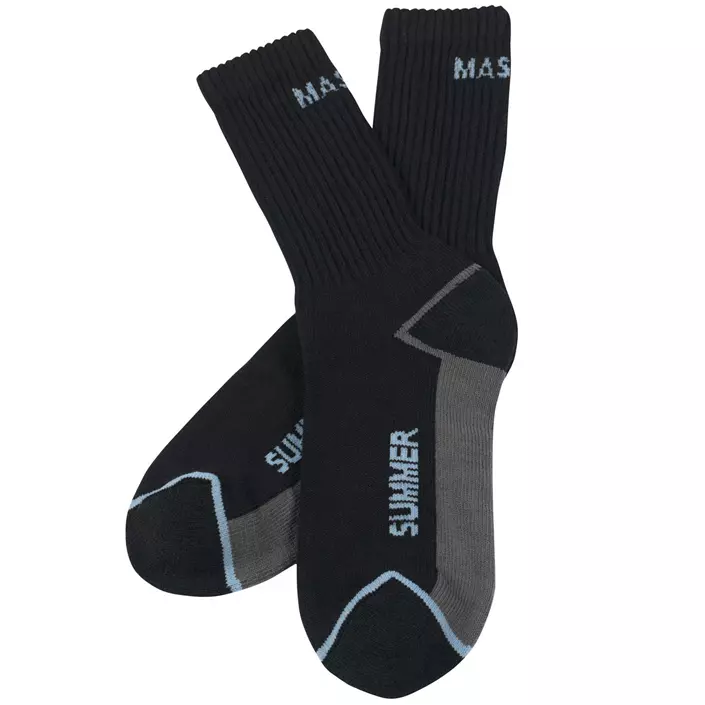 Mascot 3-pack  Manica socks, Black, large image number 0