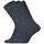 Dovre 3-pak twin sock strømper med uld, Navy, Navy, swatch