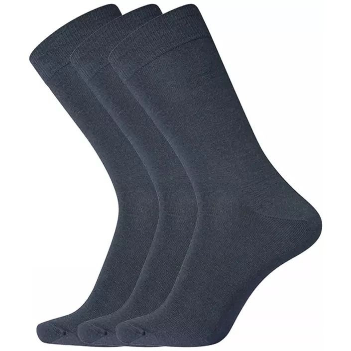 Dovre 3-pack twin sock sokker med ull, Navy, large image number 0