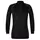 Engel half zip long-sleeved undershirt with merino wool, Black, Black, swatch
