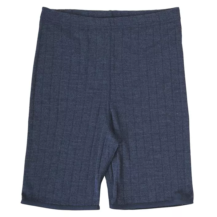 Joha Emily dame shorts, uld/silke, Mørkeblå, large image number 0