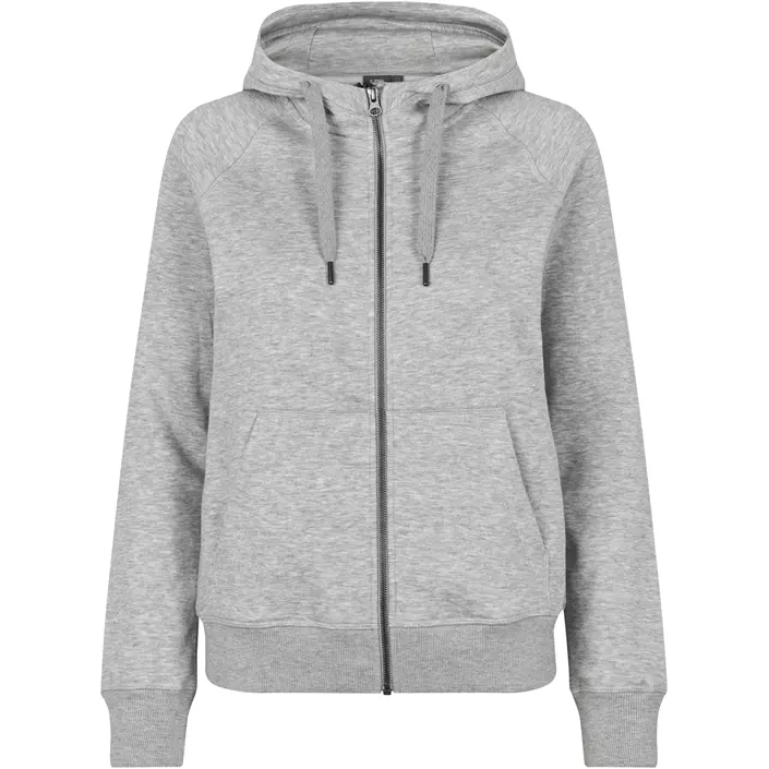 ID hoodie med dragkedja dam, Lys Grå Melange, large image number 0