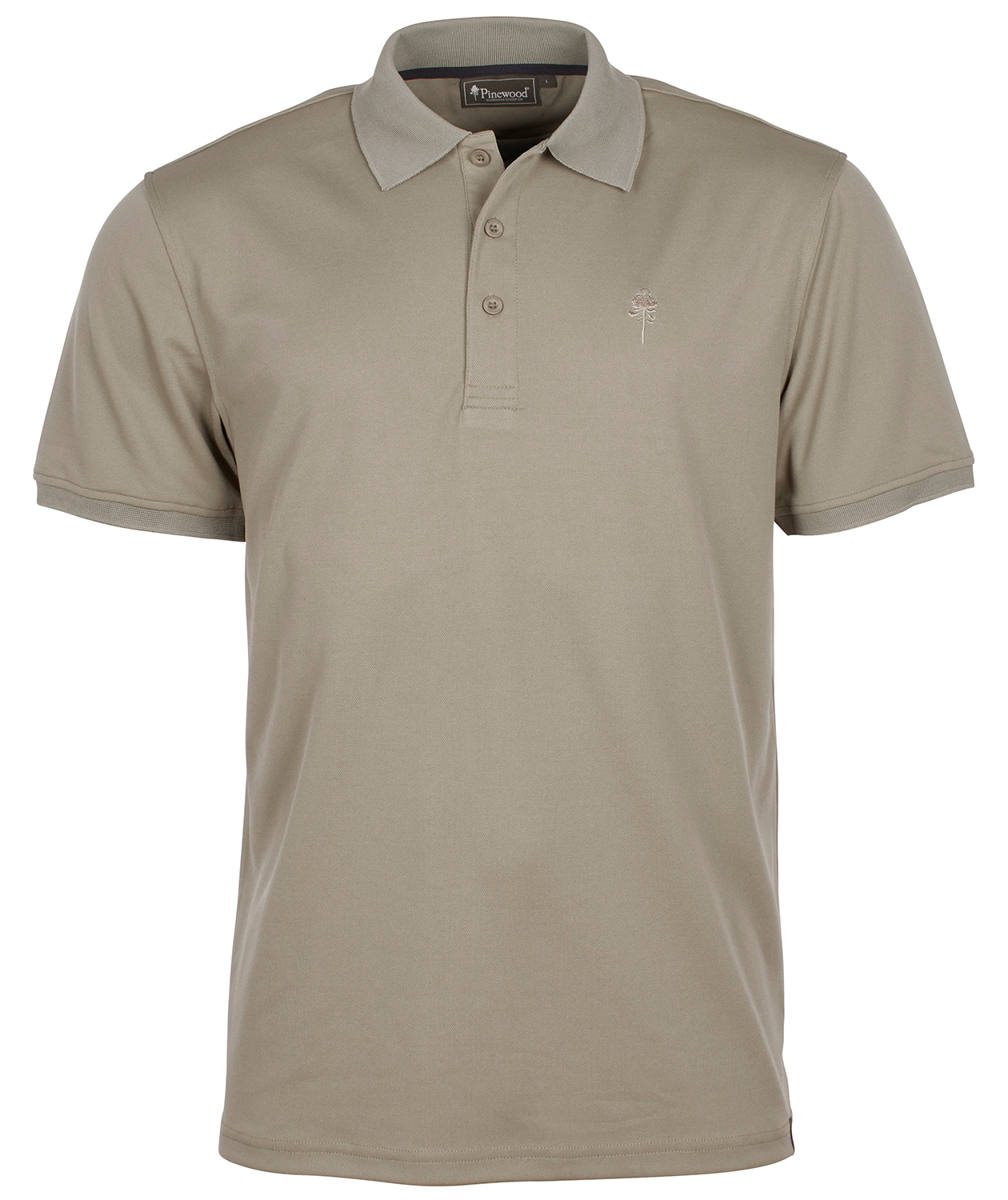 Pinewood  Ramsey polo T-shirt, Mellem khaki, large image number 0