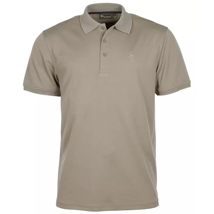 Pinewood  Ramsey polo T-shirt, Mellem khaki, large image number 0