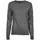Tee Jays women's knitted pullover with merino wool, Grey melange, Grey melange, swatch