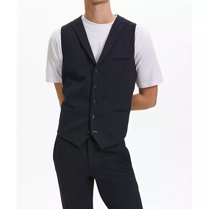 Sunwill Extreme Flexibility Modern fit vest, Navy, large image number 1