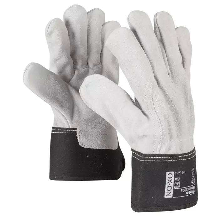 OX-ON Worker Basis 2002 work gloves, White/Black, large image number 0
