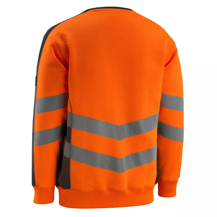 Mascot Safe Supreme Wigton collegetröja/sweatshirt, Hi-vis Orange/Mørk antracit, large image number 2