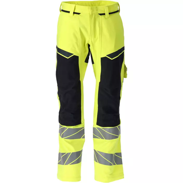 Mascot Accelerate Multisafe arbejdsbukser full stretch, Hi-Vis Gul/Mørk Marine, large image number 0