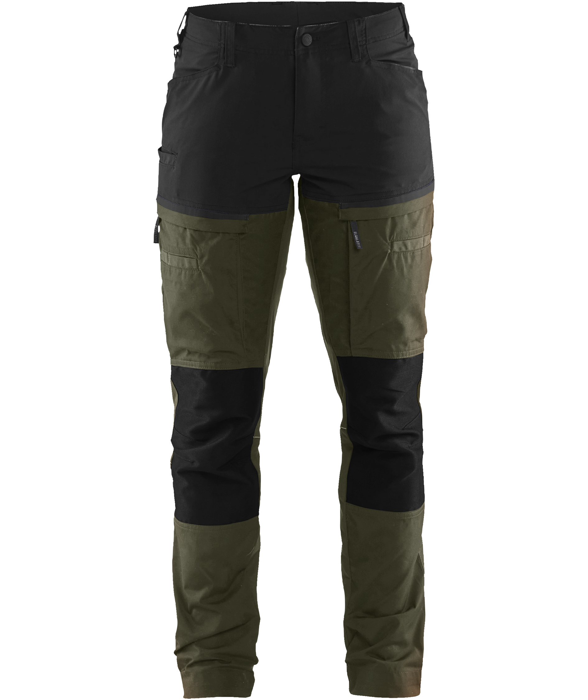 Bl&aring;kl&auml;der women's work trousers, Forest green/black, Forest green/black, swatch