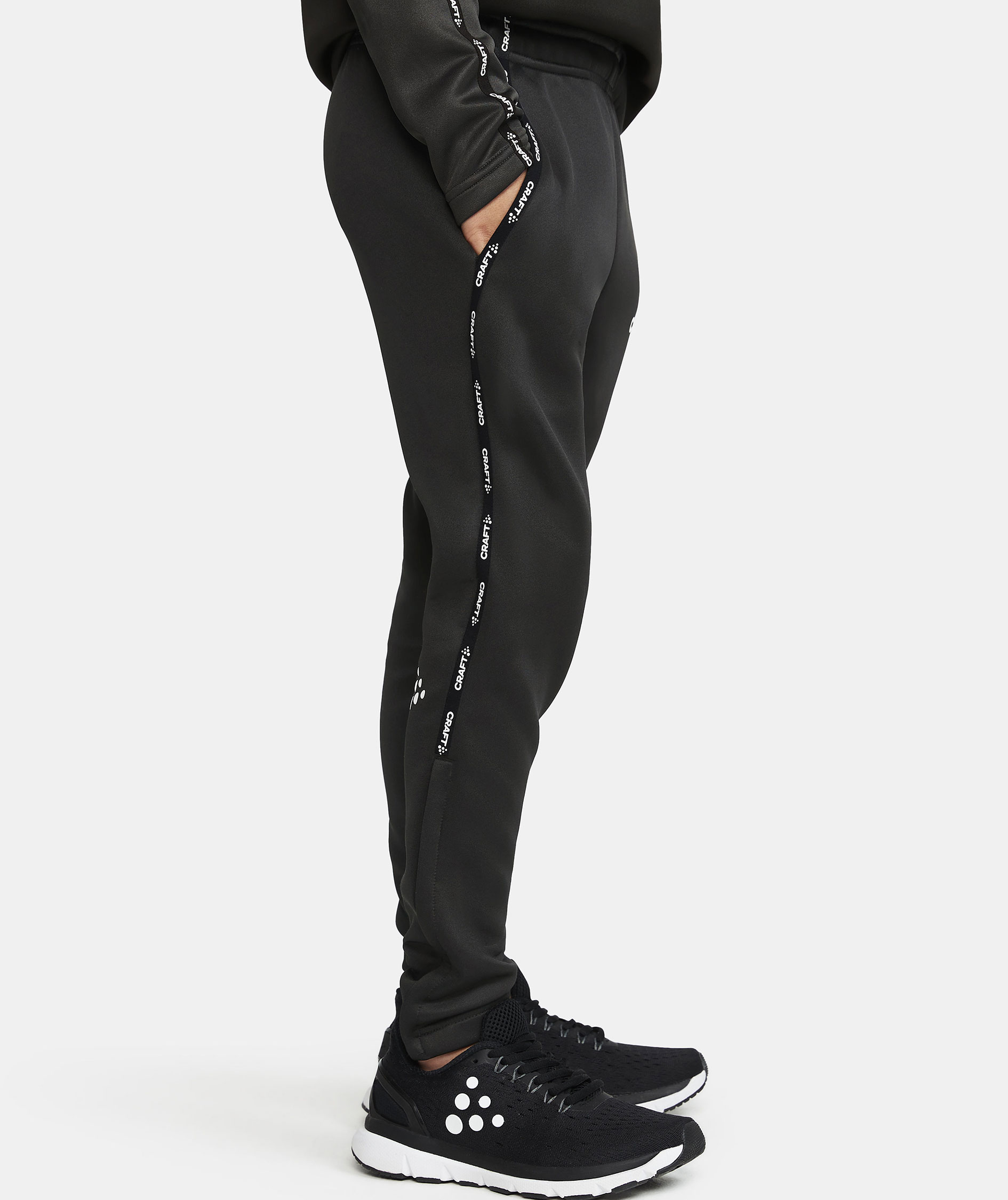 Craft squad 2.0 training pants for kids, Black, large image number 4