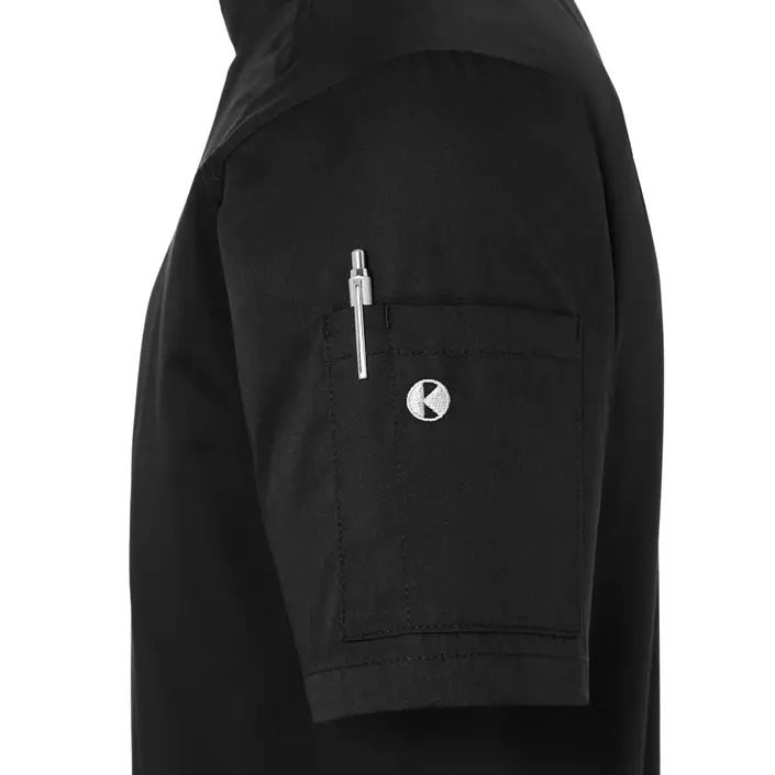 Karlowsky short-sleeved chefs jacket, Black, large image number 4