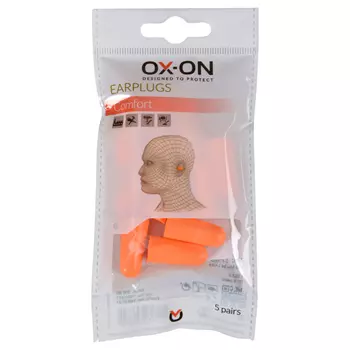 OX-ON Comfort 5-pack öronproppar, Orange