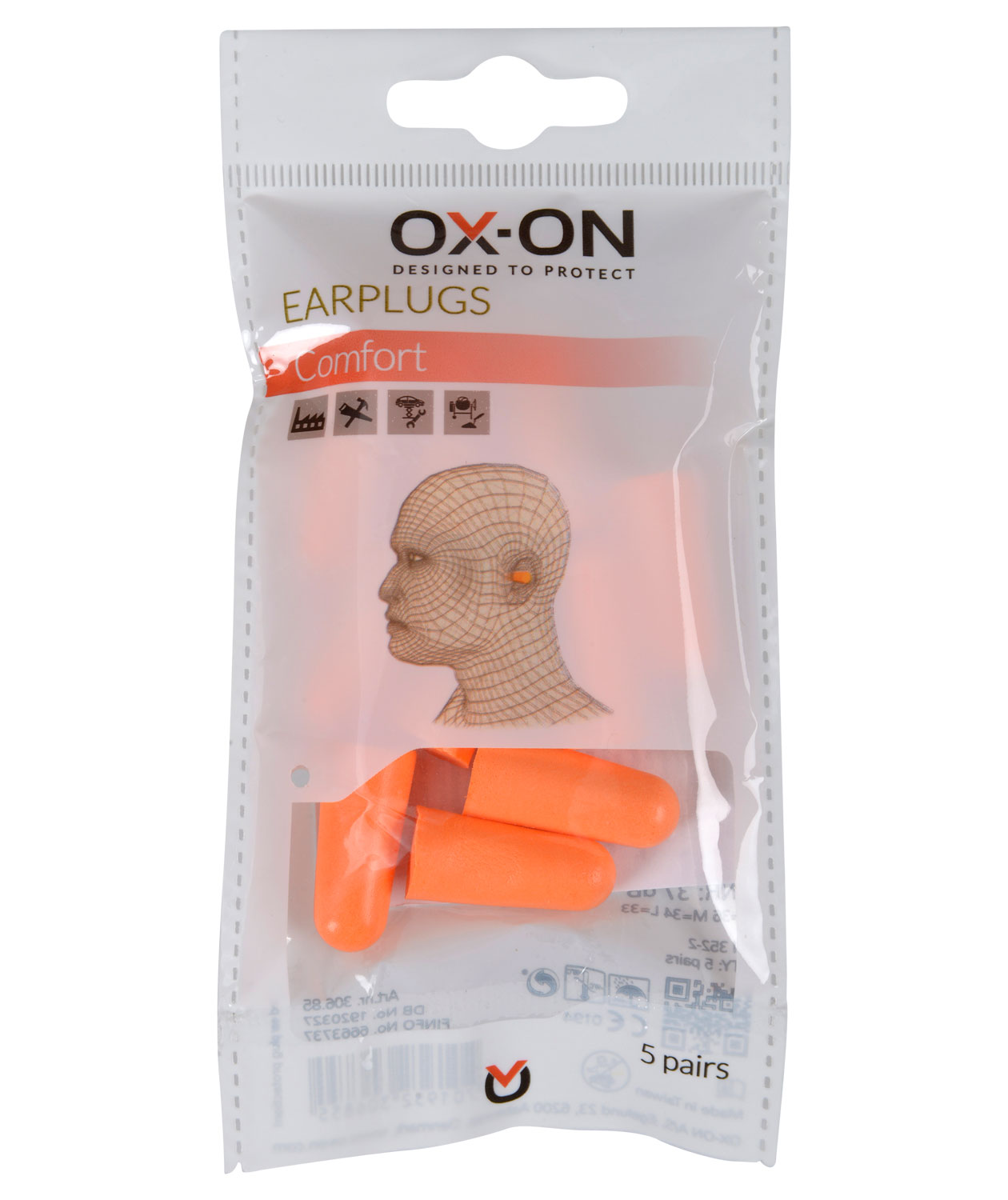 OX-ON Comfort 5-pak &oslash;repropper