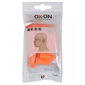 OX-ON Comfort 5-pack ørepropper, Oransje