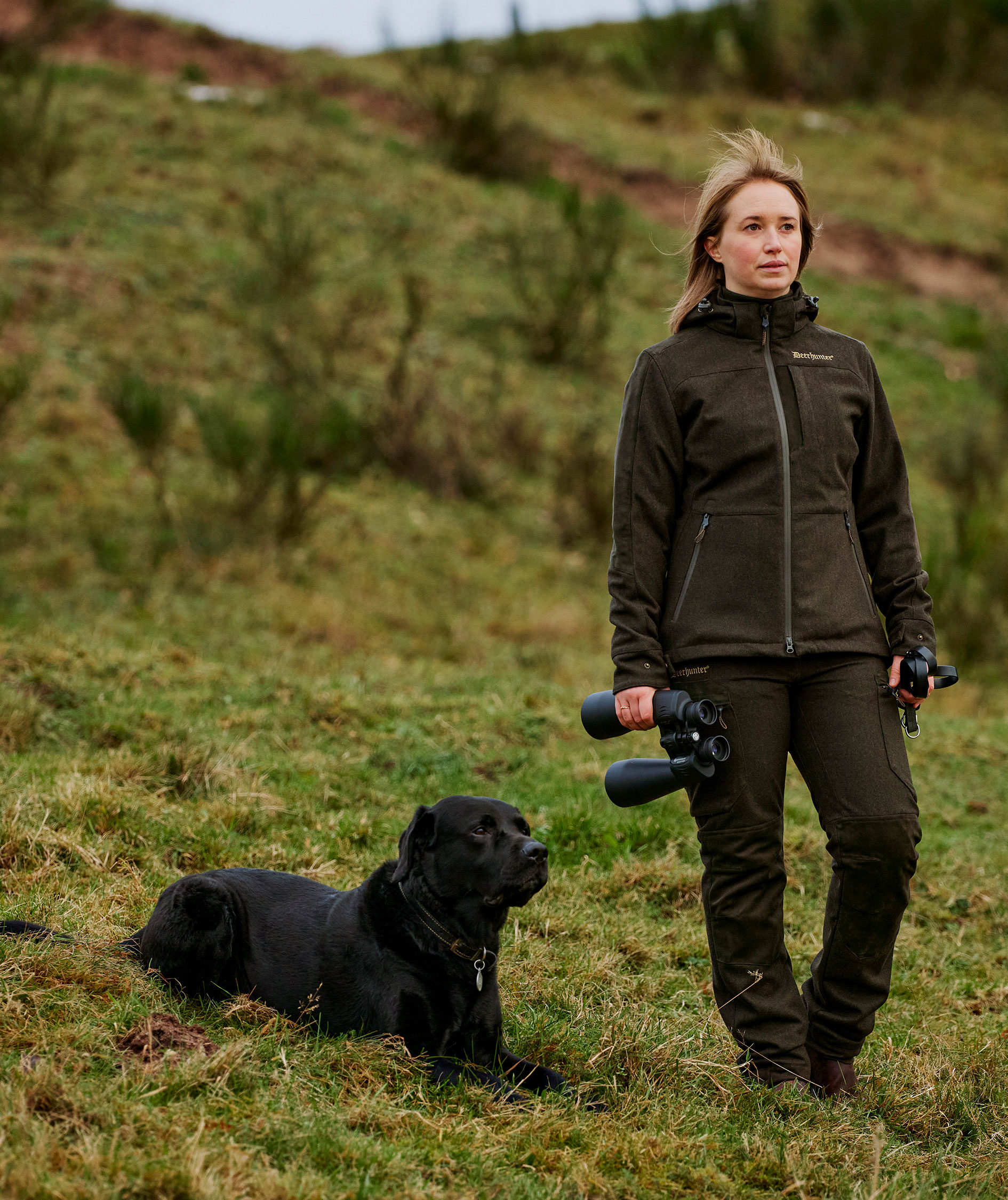 Deerhunter Tatra Damenhose mit Wolle, Loden Wood