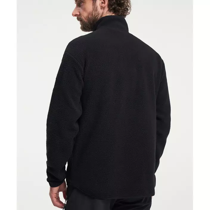 Tenson Yoke Halfzip pälsfibertröja, Black, large image number 7