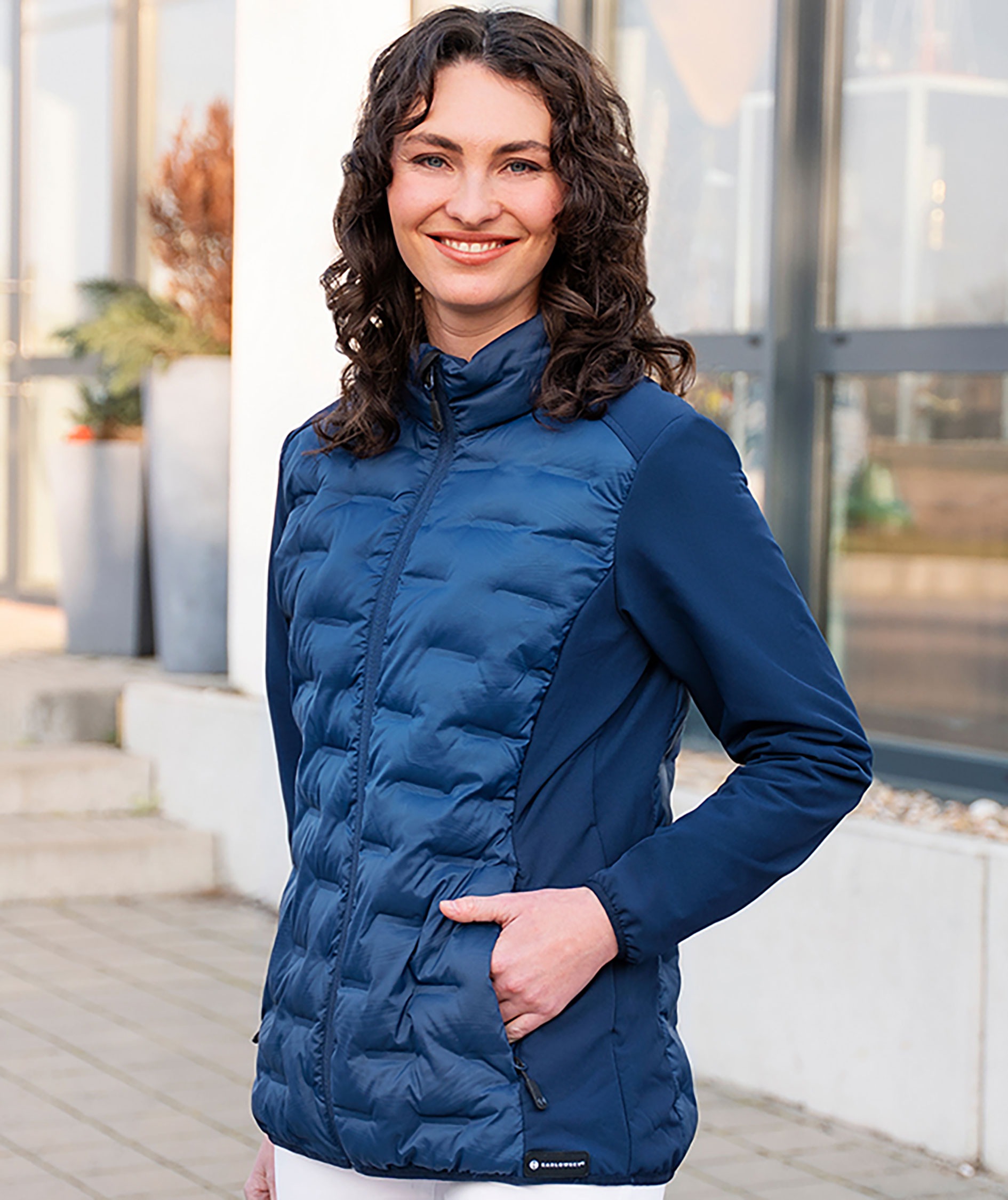 Karlowsky women's hybrid jacket, Navy, large image number 6