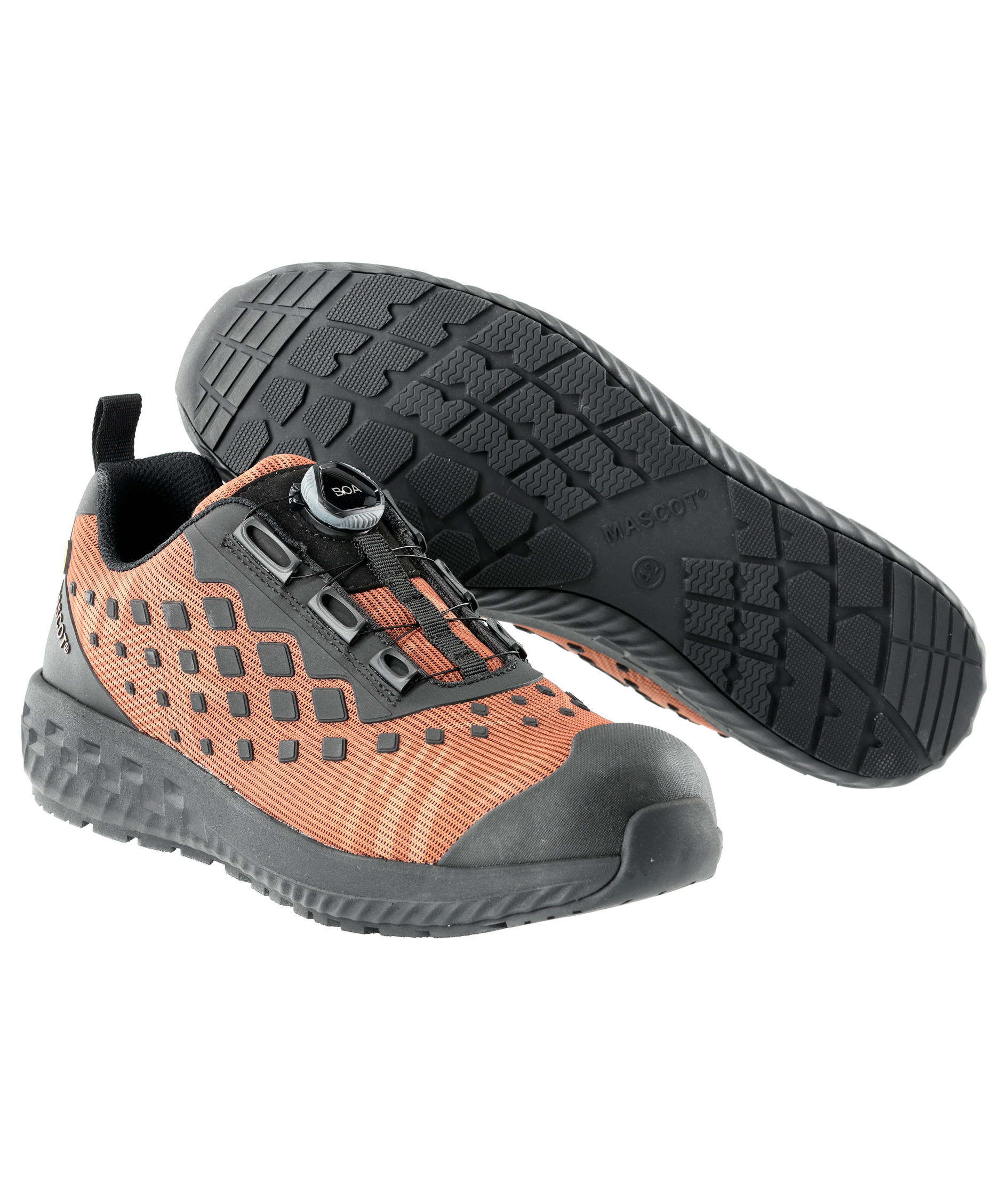 Mascot Customized safety shoes S1P, Nut Brown/Black