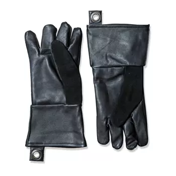 Stuff Design BBQ leather grill gloves, Black