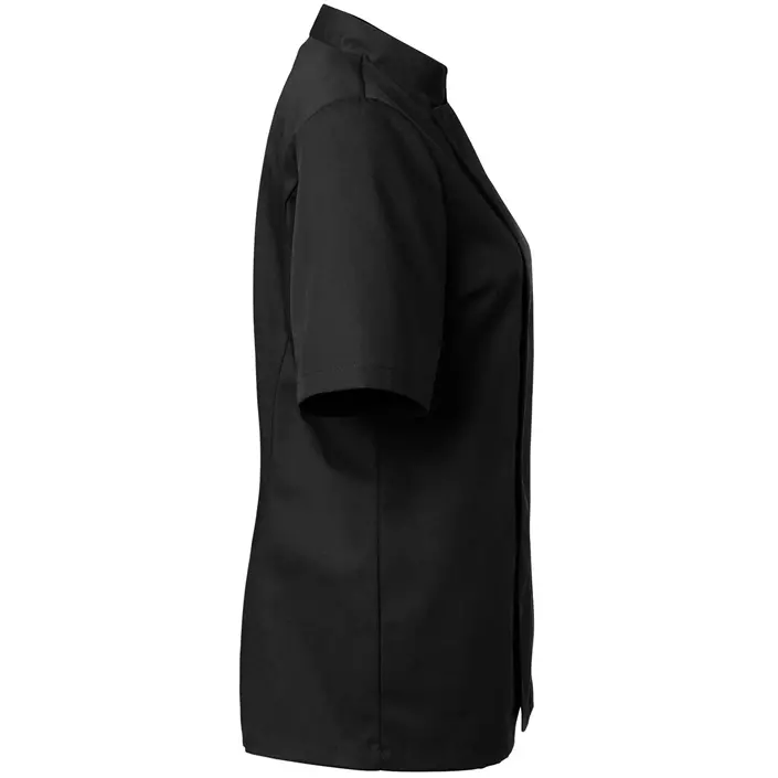 Segers women's short sleeved chefs jacket, Black, large image number 1