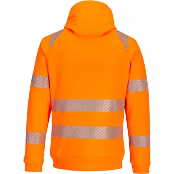 Portwest DX4 hættetrøje med lynlås, Hi-Vis Orange/Sort