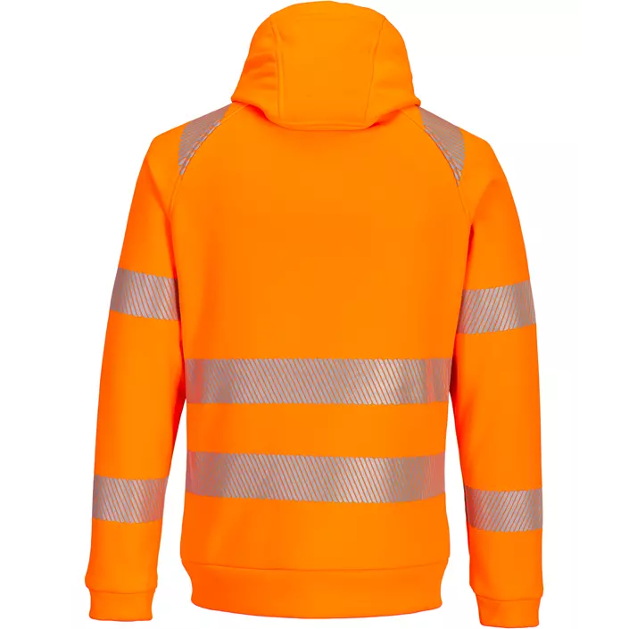 Portwest DX4 hoodie med dragkedja, Varsel Orange/Svart, large image number 1