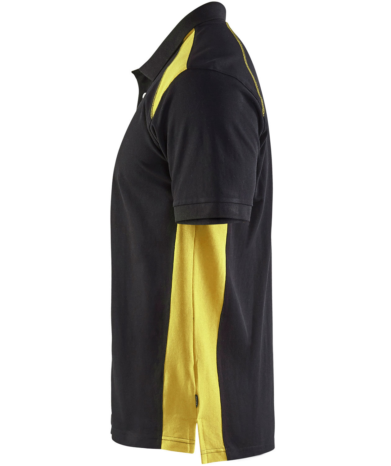 Bl&aring;kl&auml;der Polo T-shirt, Sort/Hi-Vis Gul, large image number 2