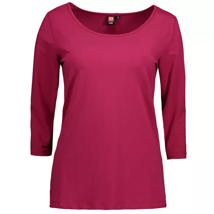 ID 3/4 sleeved women's stretch T-shirt, Cerise, large image number 0