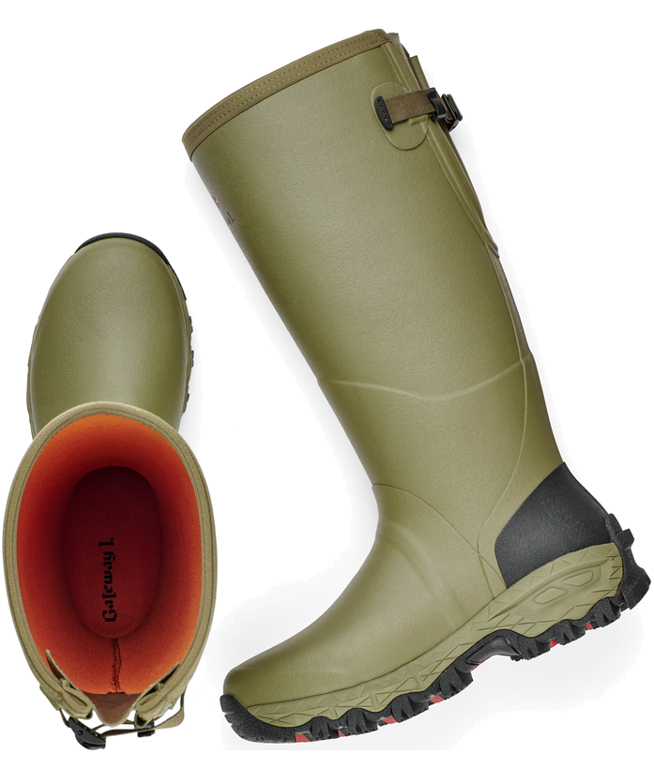 Gateway1 Woodstalker 18" 3mm rubber boots, Cedar Olive, large image number 3