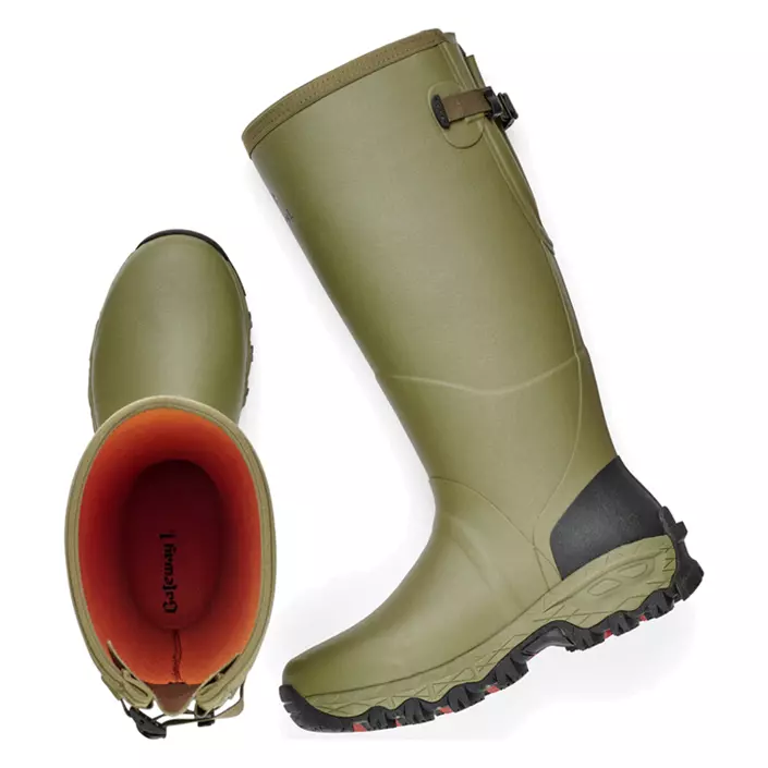 Gateway1 Woodstalker 18" 3mm gummistøvler, Cedar Olive, large image number 3