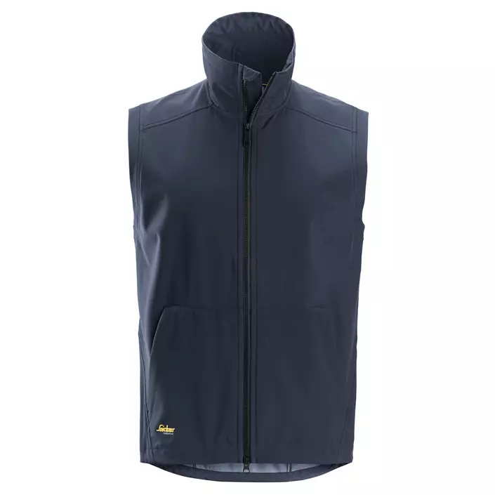 Snickers AllroundWork softshell väst, Navy, large image number 0