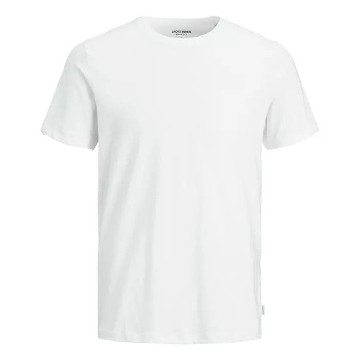 Jack & Jones JJEORGANIC kortärmad basic T-shirt, Hvit, large image number 0