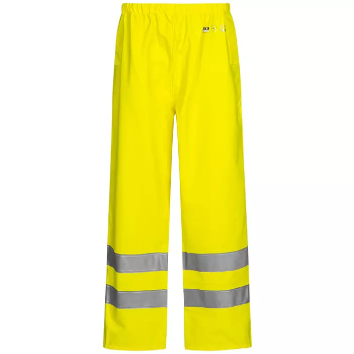 Lyngsøe PU/PVC rain trousers, Hi-Vis Yellow, large image number 0