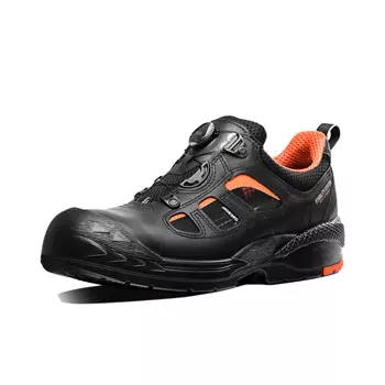 Arbesko 342 safety shoes S1, Black/Orange