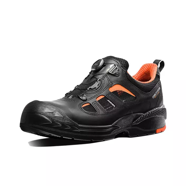 Arbesko 342 safety shoes S1, Black/Orange, large image number 0