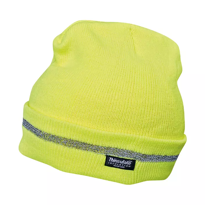 Cerva Turia knitted beanie, Hi-Vis Yellow, Hi-Vis Yellow, large image number 0