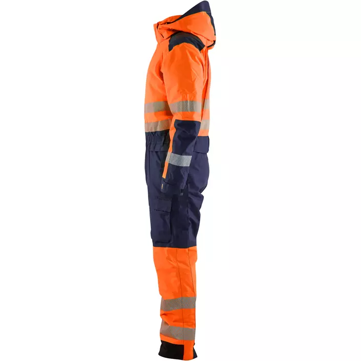 Blåkläder Winteroverall, Hi-Vis Orange/Marine, large image number 3