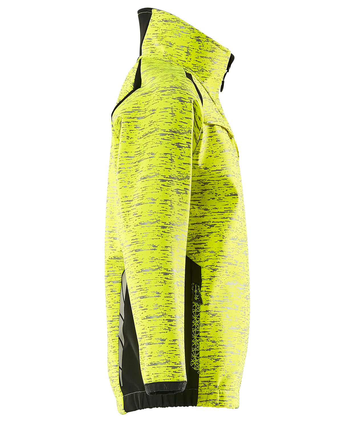 Mascot Accelerate Safe softshell jacket for kids, Hi-vis Yellow/Black, large image number 3