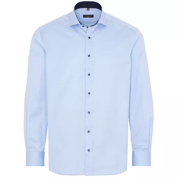 Eterna Cover Comfort fit skjorta med kontrast, Ljus Blå, large image number 0