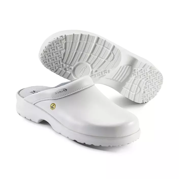 Sika Fusion clogs without heel cover OB, White, large image number 0