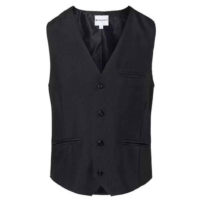 Karlowsky Basic server waistcoat, Black, large image number 0