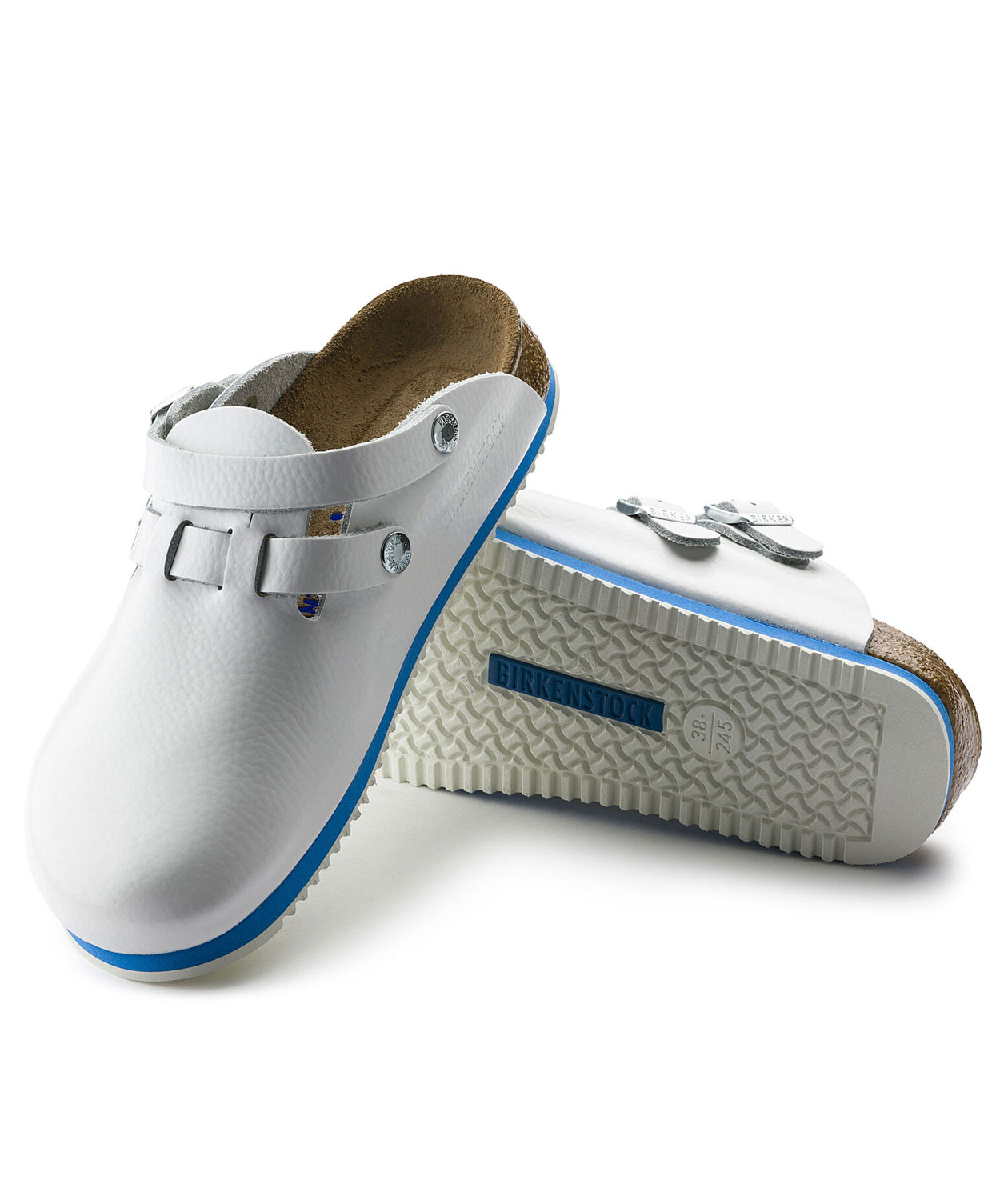 Birkenstock Kay SL Regular Fit sandals, White/Blue, White/Blue, large image number 3