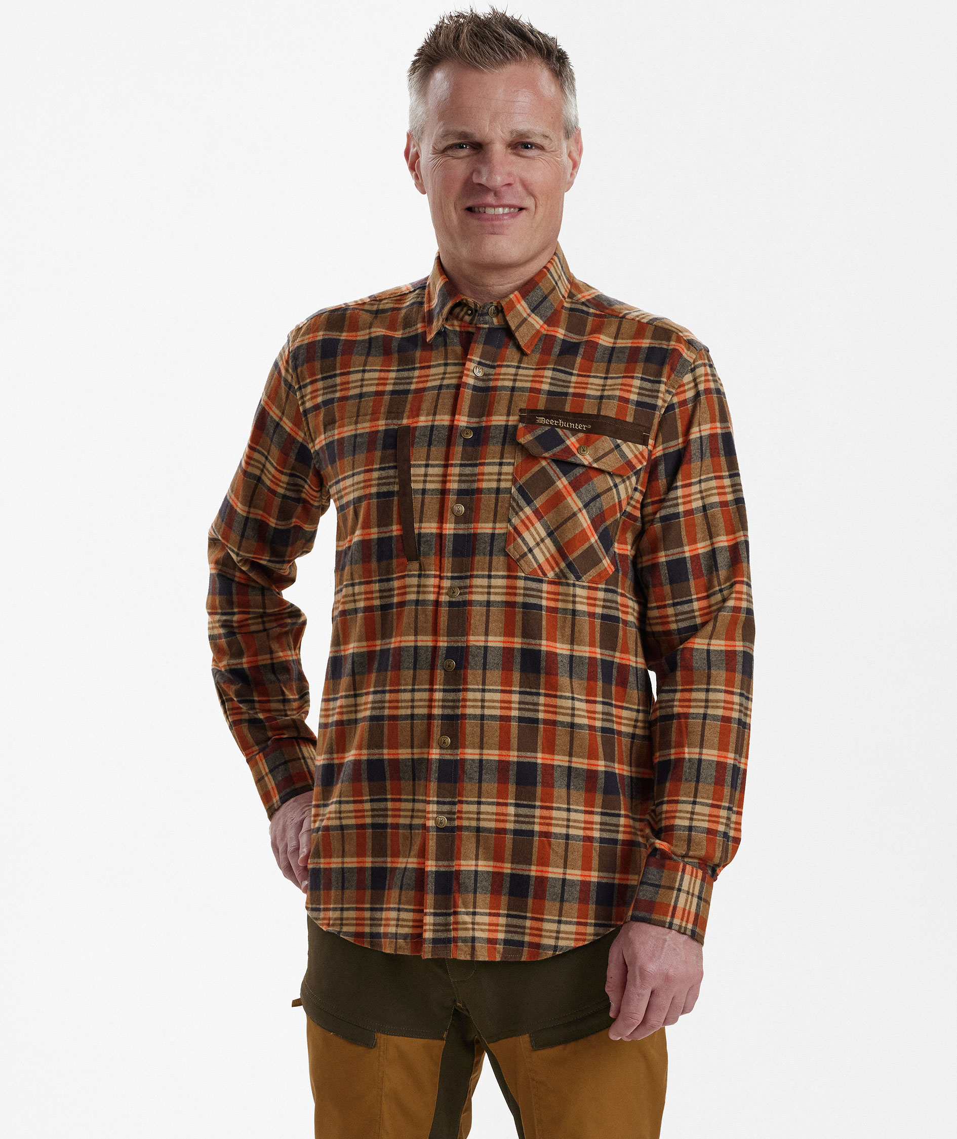 Deerhunter Hektor shirt, Orange checked, large image number 3