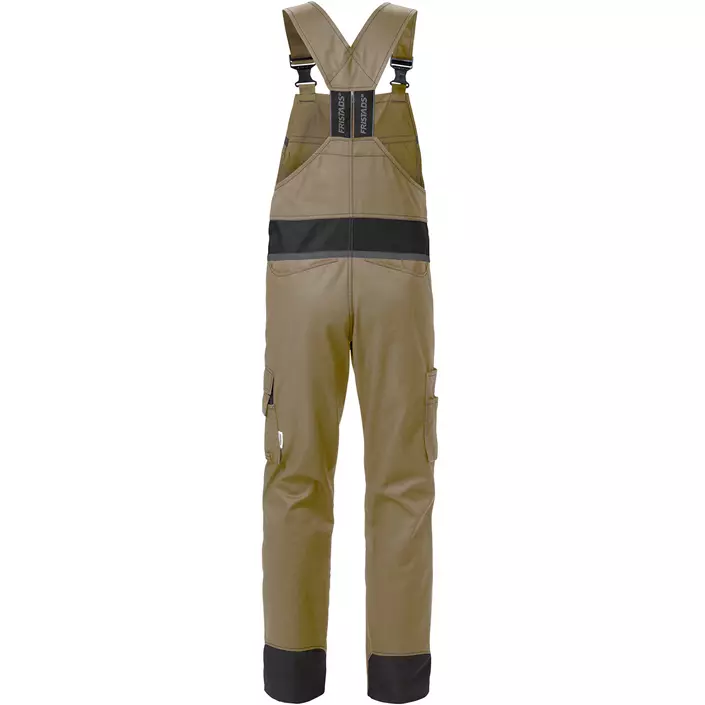 Fristads hängselbyxa 1555, Khaki/Svart, Khaki/Svart, large image number 1