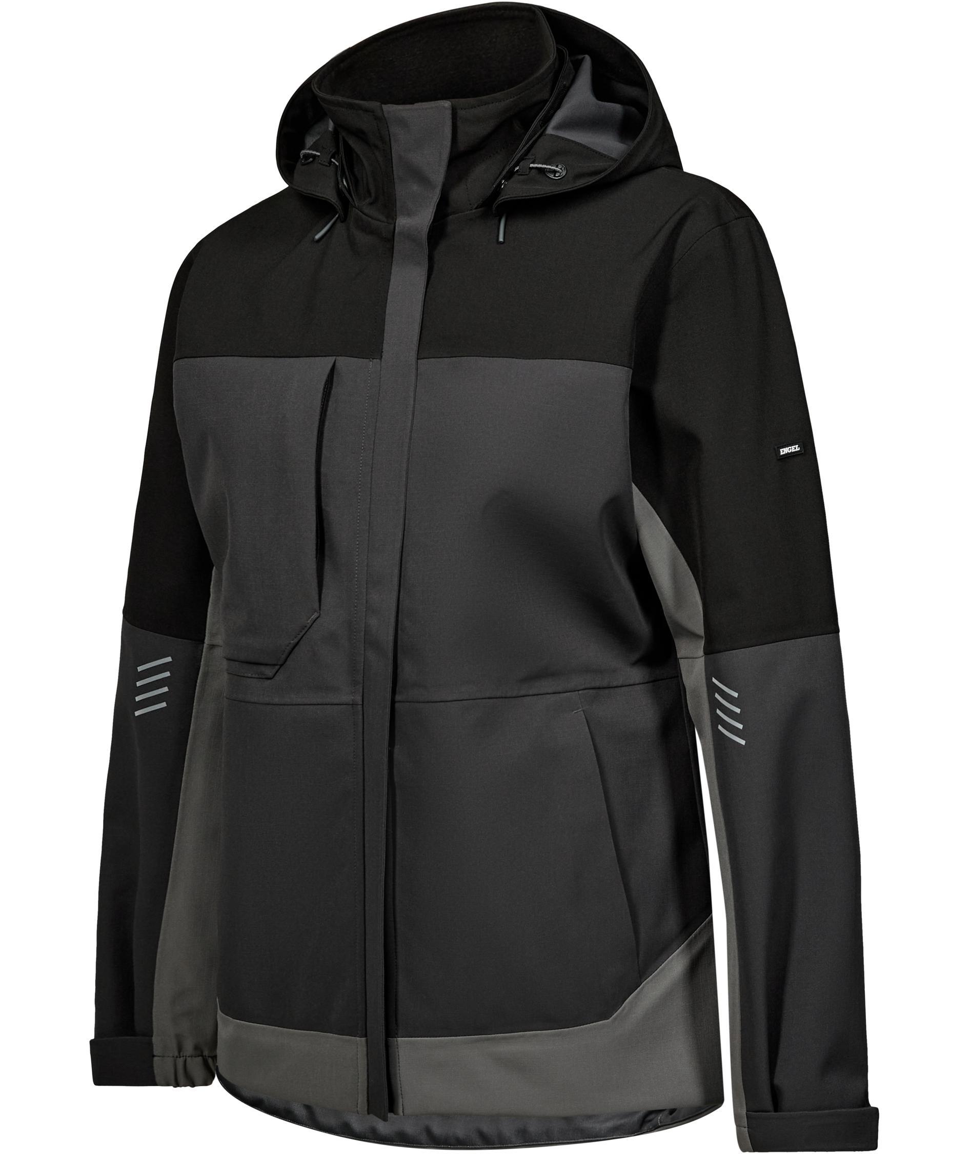 Engel Entire dame skalljakke, Anthracite Grey/Black, large image number 5