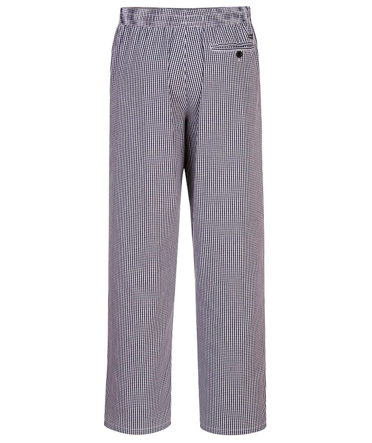 Portwest chefs trousers, Checkered Blue/White